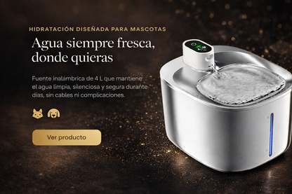 Fuente de Agua Inalámbrica 4L para Mascotas