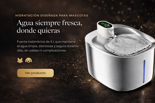 Fuente de Agua Inalámbrica 4L para Mascotas